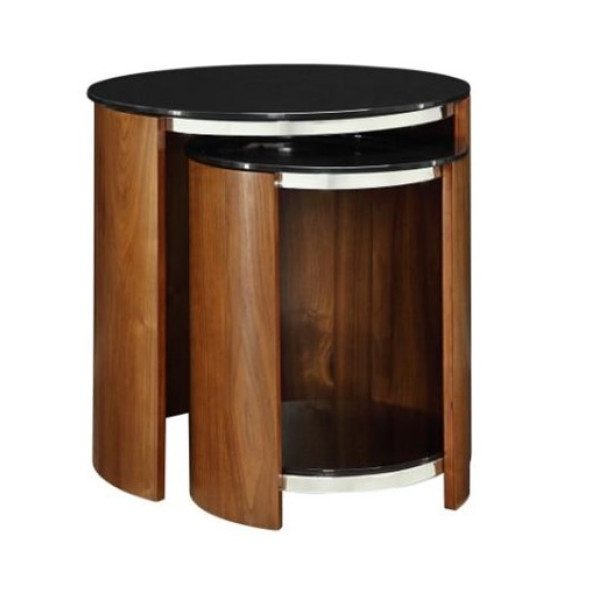 Curve Office Nest of Tables with Glass Top